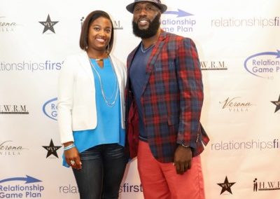 Couple Wearing Colorful Clothes